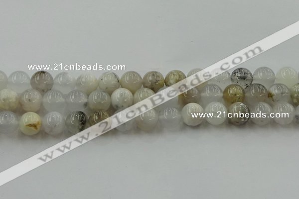 COP1453 15.5 inches 10mm round grey opal gemstone beads