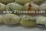 COP1480 15.5 inches 8*12mm faceted teardrop African opal gemstone beads