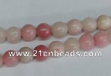 COP152 15.5 inches 8mm round pink opal gemstone beads wholesale