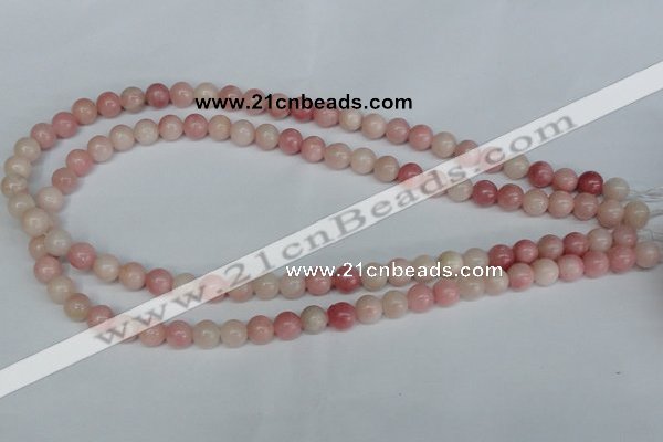 COP152 15.5 inches 8mm round pink opal gemstone beads wholesale