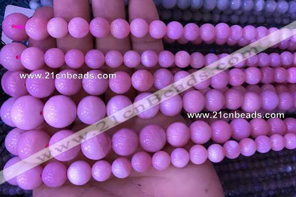 COP1530 15.5 inches 4mm - 14mm round natural pink opal gemstone beads