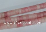 COP156 15.5 inches 4*6mm rondelle pink opal gemstone beads wholesale