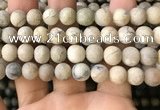 COP1564 15.5 inches 12mm round matte African opal beads