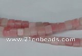 COP157 15.5 inches 4*4mm cube pink opal gemstone beads wholesale