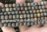 COP1579 15.5 inches 6mm round Australia brown green opal beads