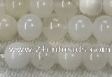 COP1588 15.5 inches 6mm round white opal gemstone beads