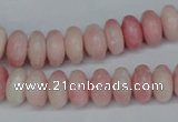 COP160 15.5 inches 6*12mm rondelle pink opal gemstone beads wholesale