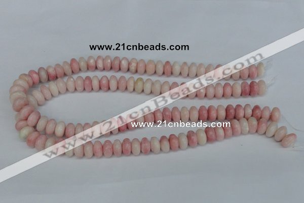 COP160 15.5 inches 6*12mm rondelle pink opal gemstone beads wholesale