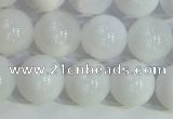 COP1616 15.5 inches 8mm round white opal gemstone beads