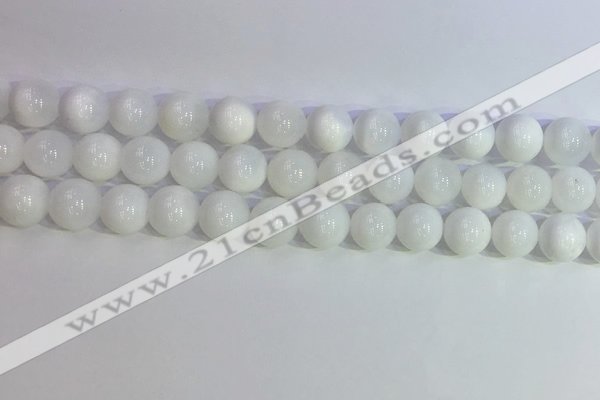COP1617 15.5 inches 10mm round white opal gemstone beads