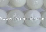 COP1619 15.5 inches 14mm round white opal gemstone beads