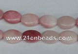 COP166 15.5 inches 12*16mm oval pink opal gemstone beads wholesale