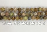 COP1672 15.5 inches 10mm round yellow opal gemstone beads