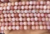 COP1693 15.5 inches 6mm round natural pink opal gemstone beads