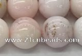 COP1706 15.5 inches 14mm round natural pink opal gemstone beads