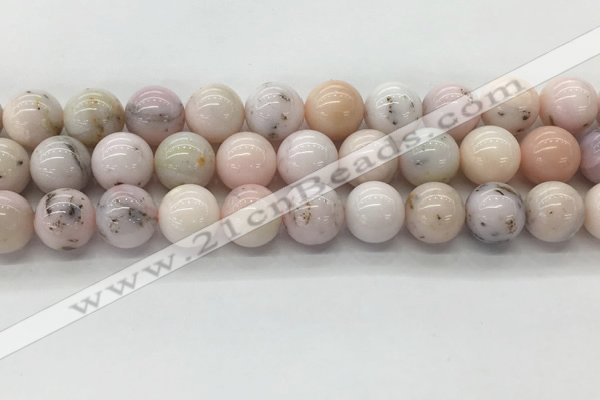 COP1706 15.5 inches 14mm round natural pink opal gemstone beads