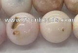 COP1707 15.5 inches 16mm round natural pink opal gemstone beads