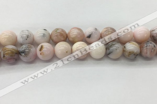 COP1707 15.5 inches 16mm round natural pink opal gemstone beads