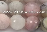 COP1713 15.5 inches 10mm faceted round natural pink opal beads