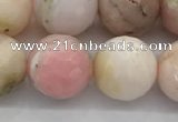 COP1714 15.5 inches 12mm faceted round natural pink opal beads