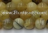 COP1735 15.5 inches 6mm round yellow opal beads wholesale