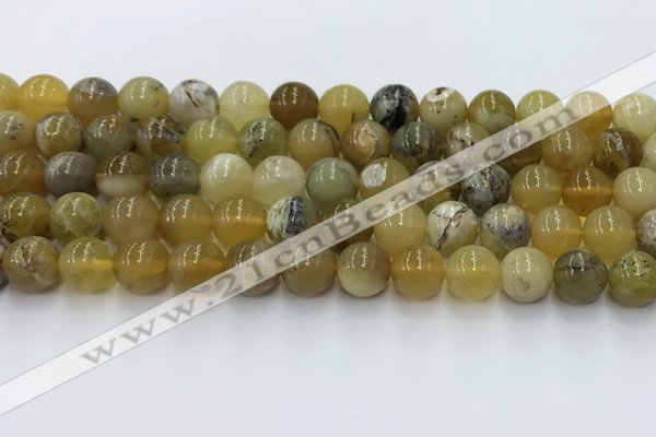 COP1737 15.5 inches 10mm round yellow opal beads wholesale