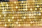 COP1758 15.5 inches 4mm round yellow opal beads wholesale