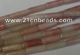 COP178 15.5 inches 4*13mm tube pink opal gemstone beads wholesale