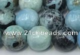 COP1792 15.5 inches 10mm round blue opal gemstone beads