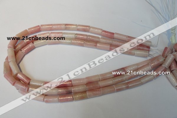 COP180 15.5 inches 8*16mm tube pink opal gemstone beads wholesale