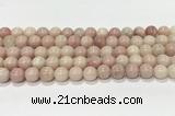 COP1823 15.5 inches 10mm round Chinese pink opal gemstone beads wholesale