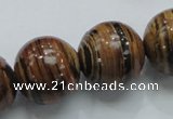 COP200 15.5 inches 20mm round natural brown opal gemstone beads