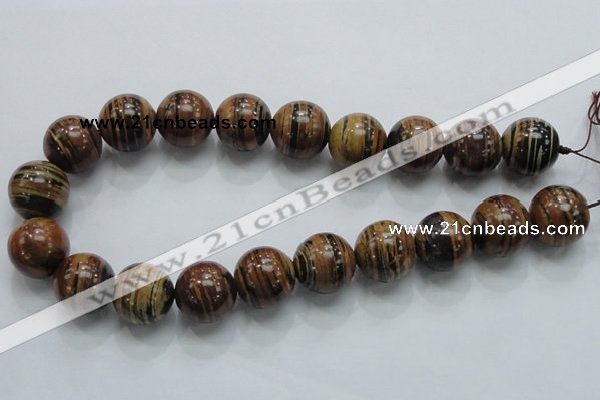 COP200 15.5 inches 20mm round natural brown opal gemstone beads