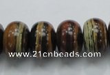 COP205 15.5 inches 12*18mm rondelle natural brown opal gemstone beads