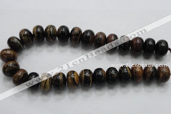 COP206 15.5 inches 14*20mm rondelle natural brown opal gemstone beads