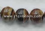 COP225 15.5 inches 18mm round natural brown opal gemstone beads