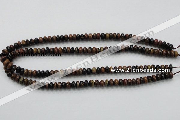 COP226 15.5 inches 5*8mm rondelle natural brown opal gemstone beads