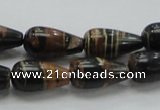 COP238 15.5 inches 10*20mm teardrop natural brown opal gemstone beads