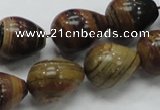 COP239 15.5 inches 15*20mm teardrop natural brown opal gemstone beads