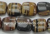 COP245 15.5 inches 16*16mm square natural brown opal gemstone beads