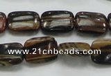 COP249 15.5 inches 12*16mm rectangle natural brown opal gemstone beads