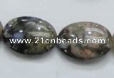 COP255 15.5 inches 18*25mm oval natural grey opal gemstone beads