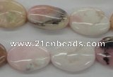 COP26 15*20mm oval natural pink opal gemstone beads Wholesale