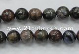 COP266 15.5 inches 10mm round natural grey opal gemstone beads