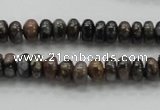 COP268 15.5 inches 4*8mm rondelle natural grey opal gemstone beads