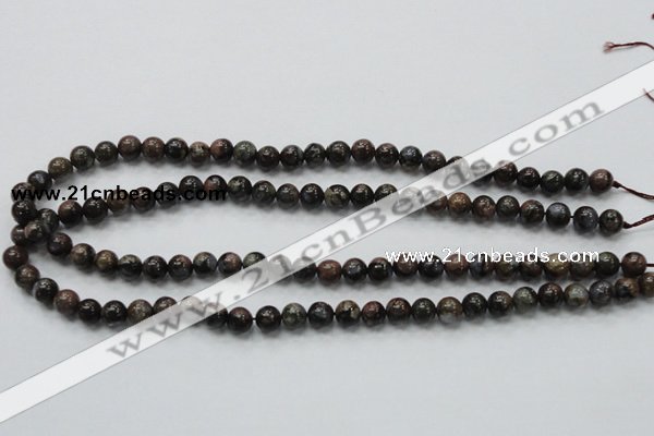 COP282 15.5 inches 6mm round natural grey opal gemstone beads