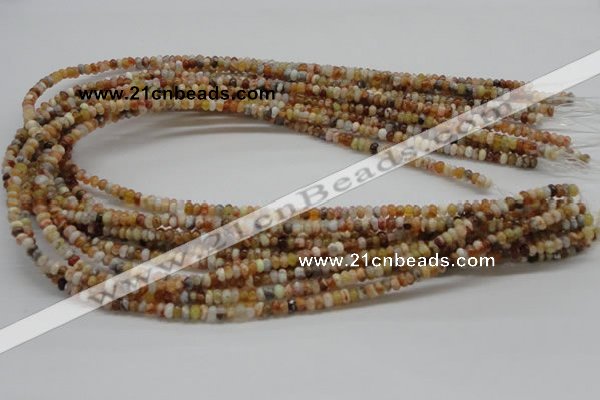 COP301 15.5 inches 2*4mm rondelle brandy opal gemstone beads wholesale