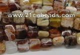 COP303 15.5 inches 8*8mm square brandy opal gemstone beads wholesale