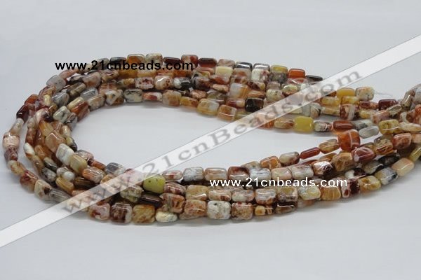 COP305 15.5 inches 8*10mm rectangle brandy opal gemstone beads wholesale