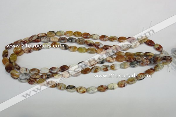 COP314 15.5 inches 8*12mm oval brandy opal gemstone beads wholesale